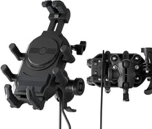 מתקן לטלפון+טעינה אלחוטית + חיבור USB עם בולם OCTO-GRIP