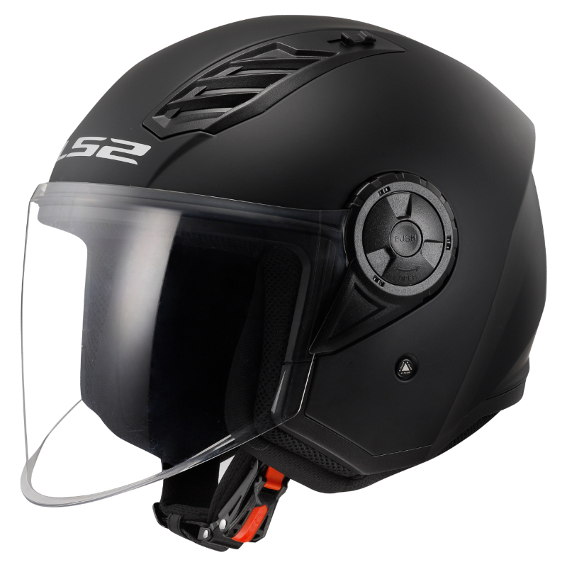 קסדת 3/4 אל אס 2 איירפלו 2 שחור מט – LS2 OF616 AIRFLOW II SOLID MATT BLACK