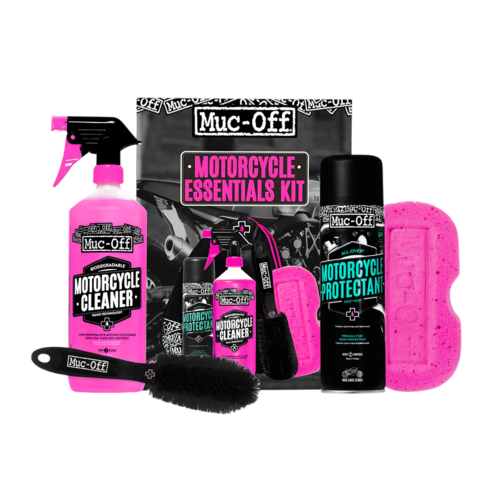 ערכת ניקוי, טיפוח והגנה לאופנוע מאק אוף - MUC-OFF MOTORCYCLE ESSENTIALS KIT