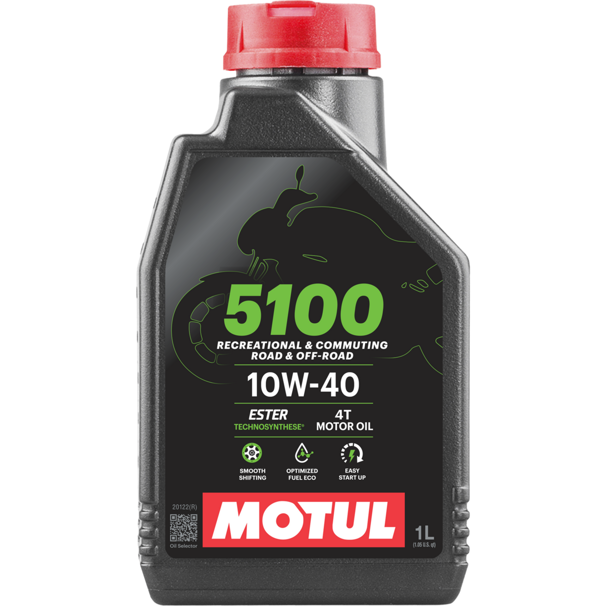 שמן מנוע מוטול למנועי 4 פעימות בנפח 1 ליטר – MOTUL 5100 4T 10W40