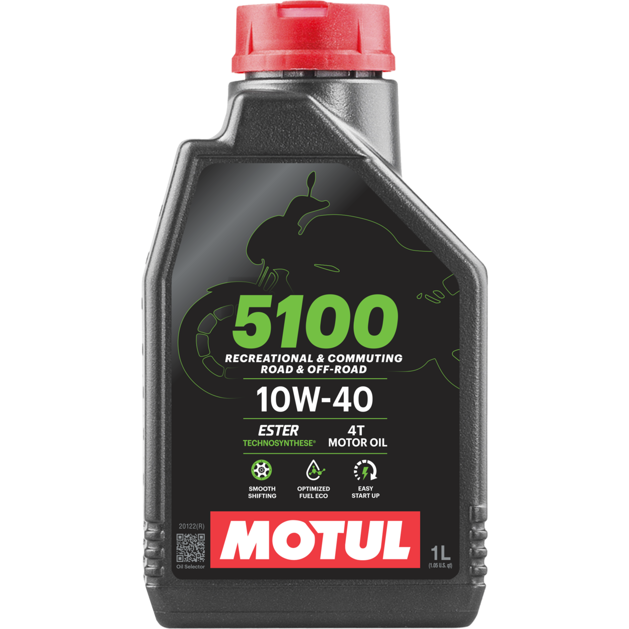 שמן מנוע מוטול למנועי 4 פעימות בנפח 1 ליטר – MOTUL 5100 4T 10W40